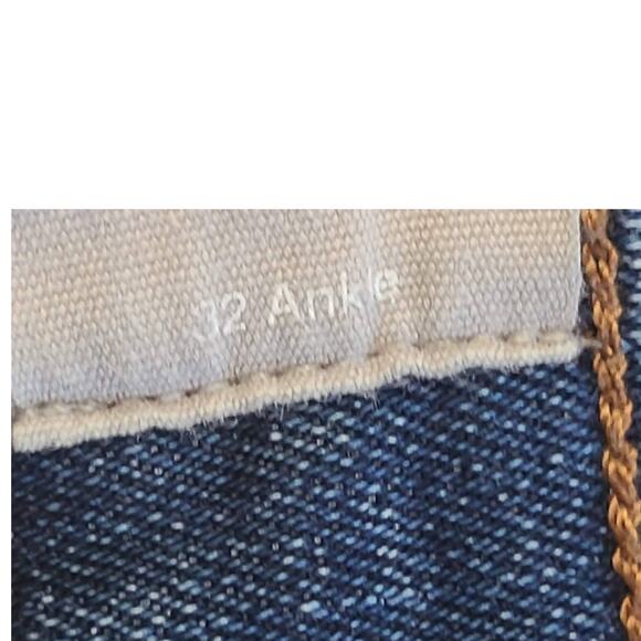 EVERLANE The Vintage Skinny Button Fly High Waist Raw Hem Ankle Jeans Women's 32 - Picture 10 of 12